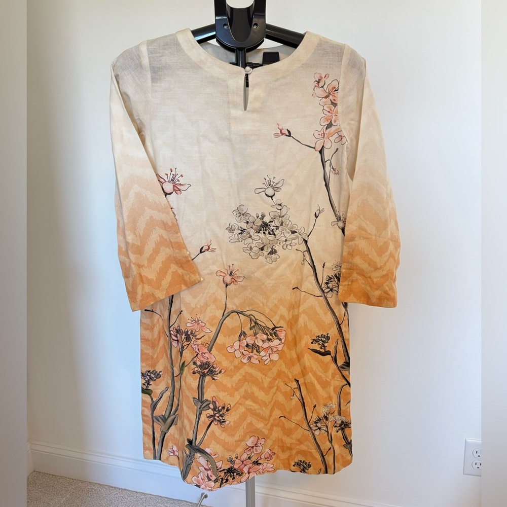 Floral Beige Kurta tunic NWT